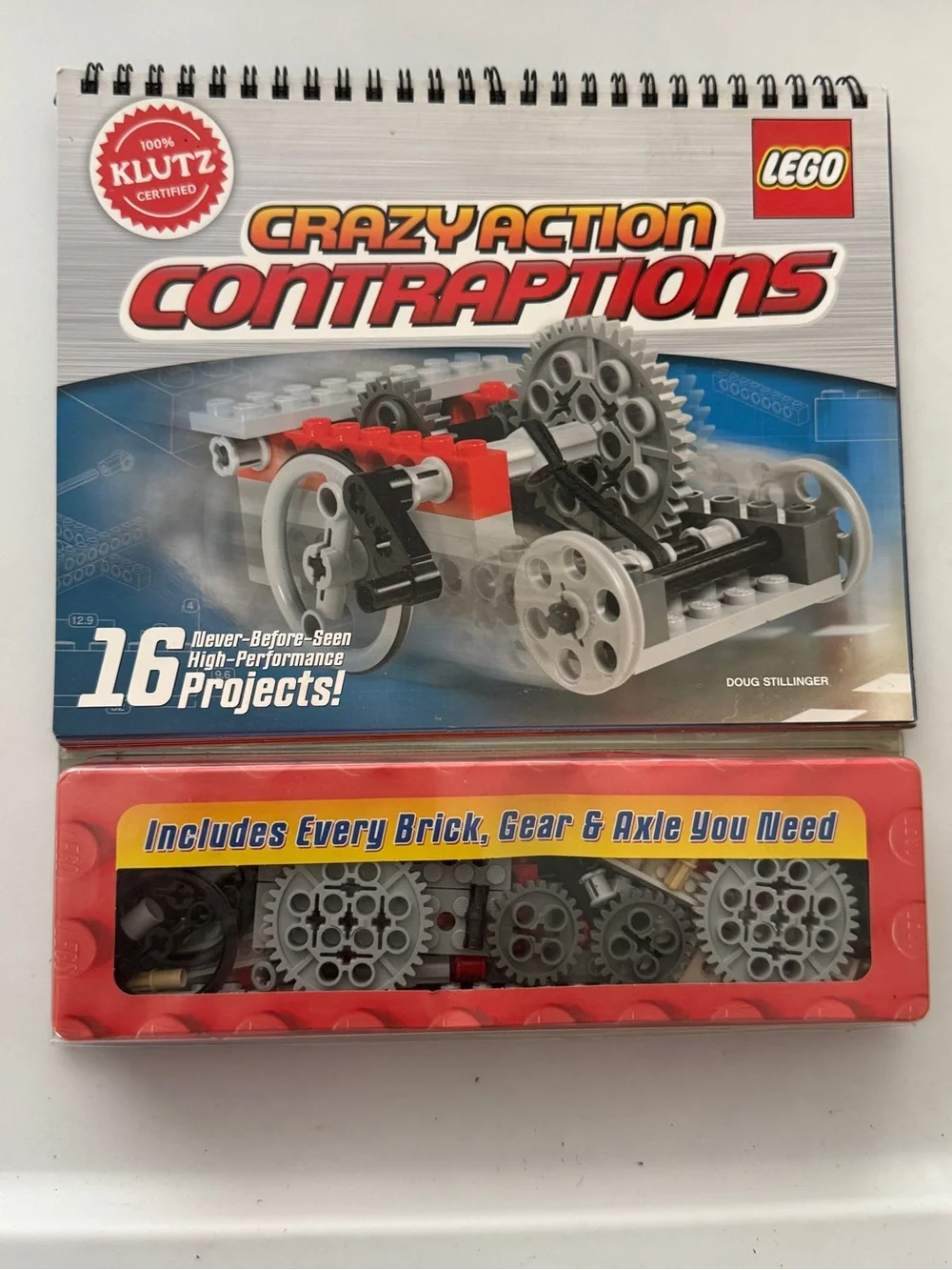 LEGO Crazy Action Contraptions Kids Building Kit - Red/Gray 16 Projects NEW